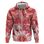 Personalised Swans NAIDOC Week 2024 Zip Hoodie Aussie Aboriginal Art