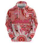 Personalised Swans NAIDOC Week 2024 Zip Hoodie Aussie Aboriginal Art