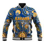 Personalised Eagles NAIDOC Week 2024 Baseball Jacket Aussie Aboriginal Art