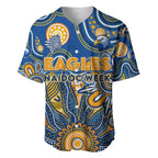 Personalised Eagles NAIDOC Week 2024 Baseball Jersey Aussie Aboriginal Art
