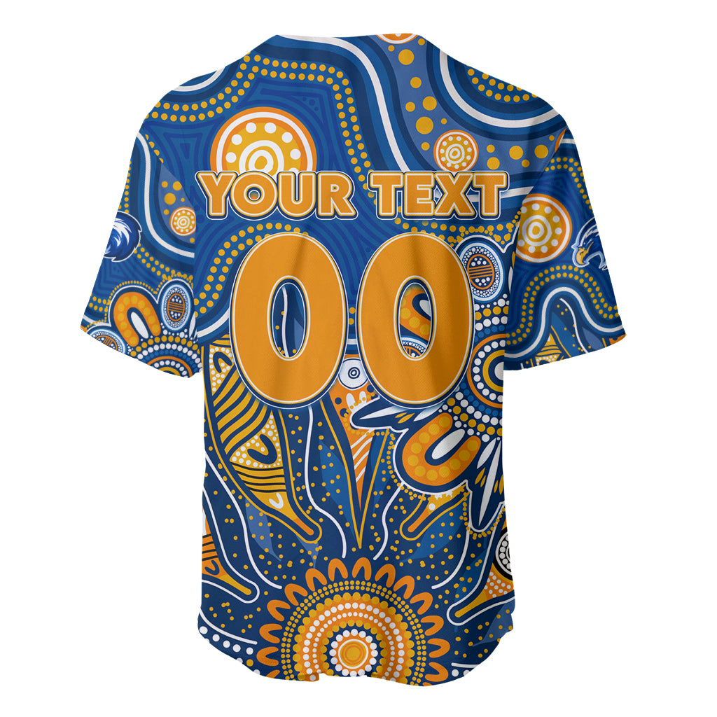 Personalised Eagles NAIDOC Week 2024 Baseball Jersey Aussie Aboriginal Art