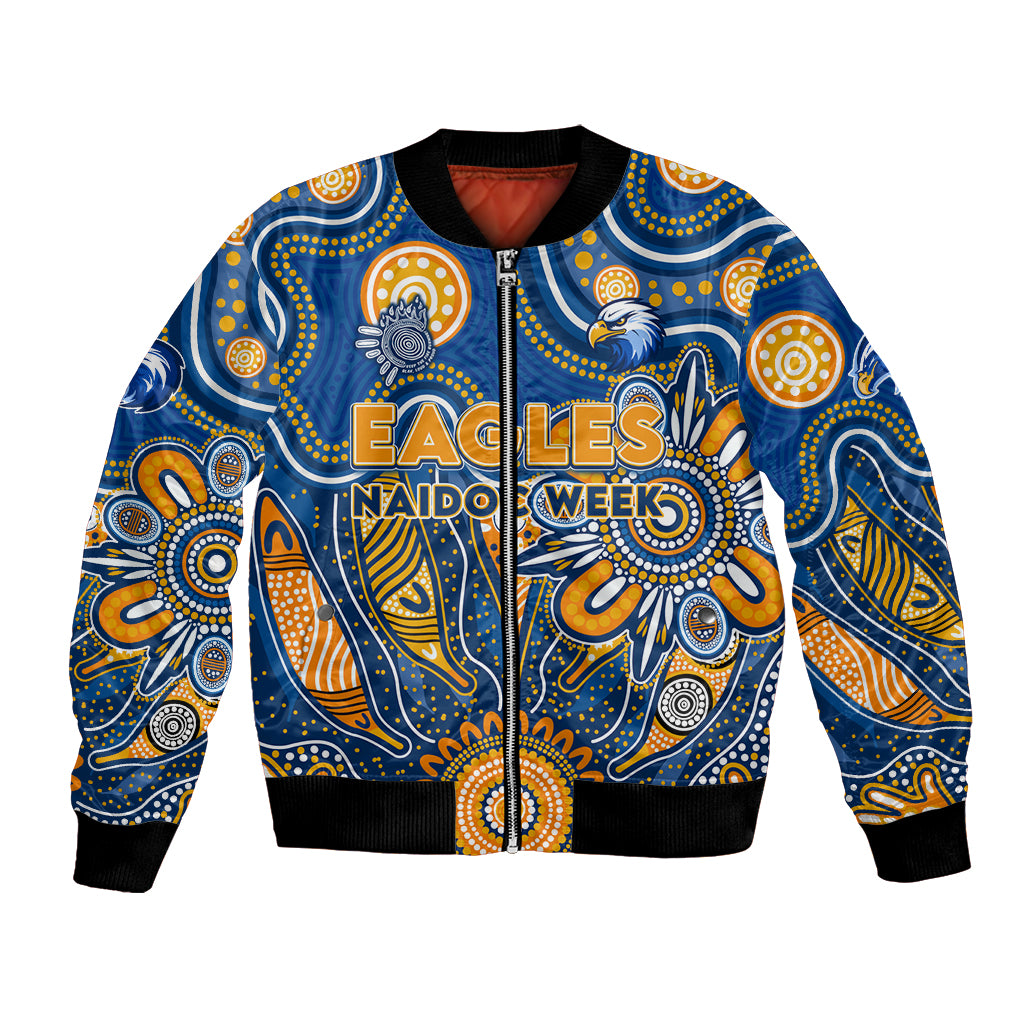 Personalised Eagles NAIDOC Week 2024 Bomber Jacket Aussie Aboriginal Art