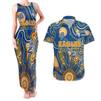 Personalised Eagles NAIDOC Week 2024 Couples Matching Tank Maxi Dress and Hawaiian Shirt Aussie Aboriginal Art