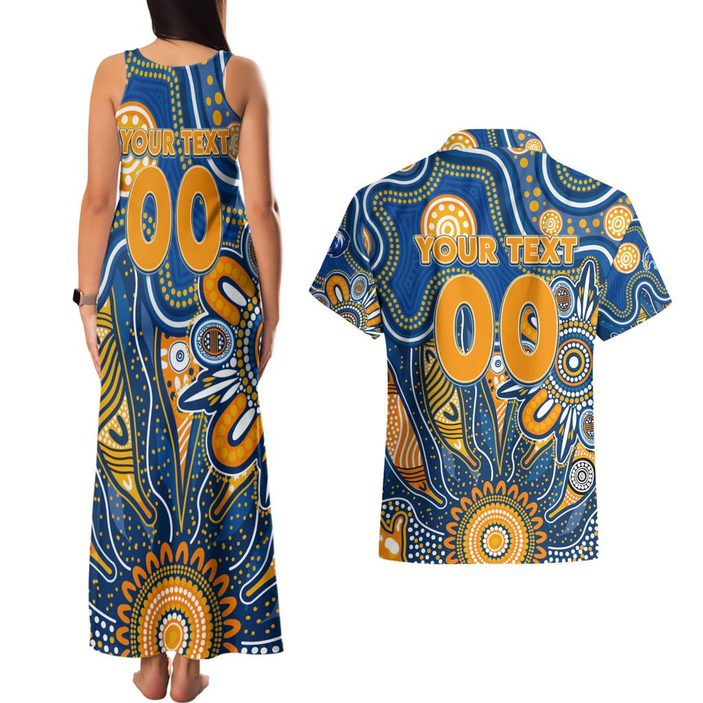 Personalised Eagles NAIDOC Week 2024 Couples Matching Tank Maxi Dress and Hawaiian Shirt Aussie Aboriginal Art