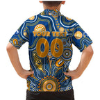 Personalised Eagles NAIDOC Week 2024 Family Matching Mermaid Dress and Hawaiian Shirt Aussie Aboriginal Art