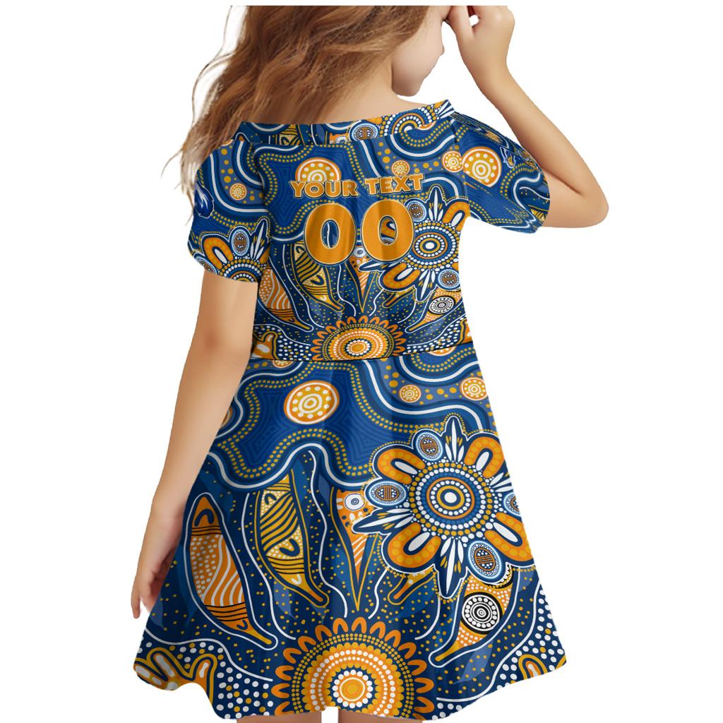 Personalised Eagles NAIDOC Week 2024 Family Matching Mermaid Dress and Hawaiian Shirt Aussie Aboriginal Art