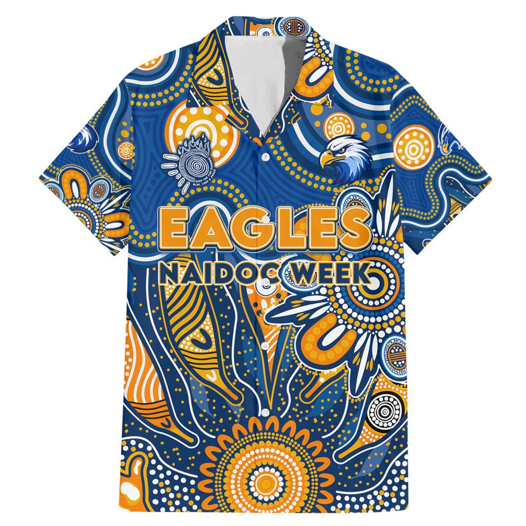 Personalised Eagles NAIDOC Week 2024 Family Matching Mermaid Dress and Hawaiian Shirt Aussie Aboriginal Art