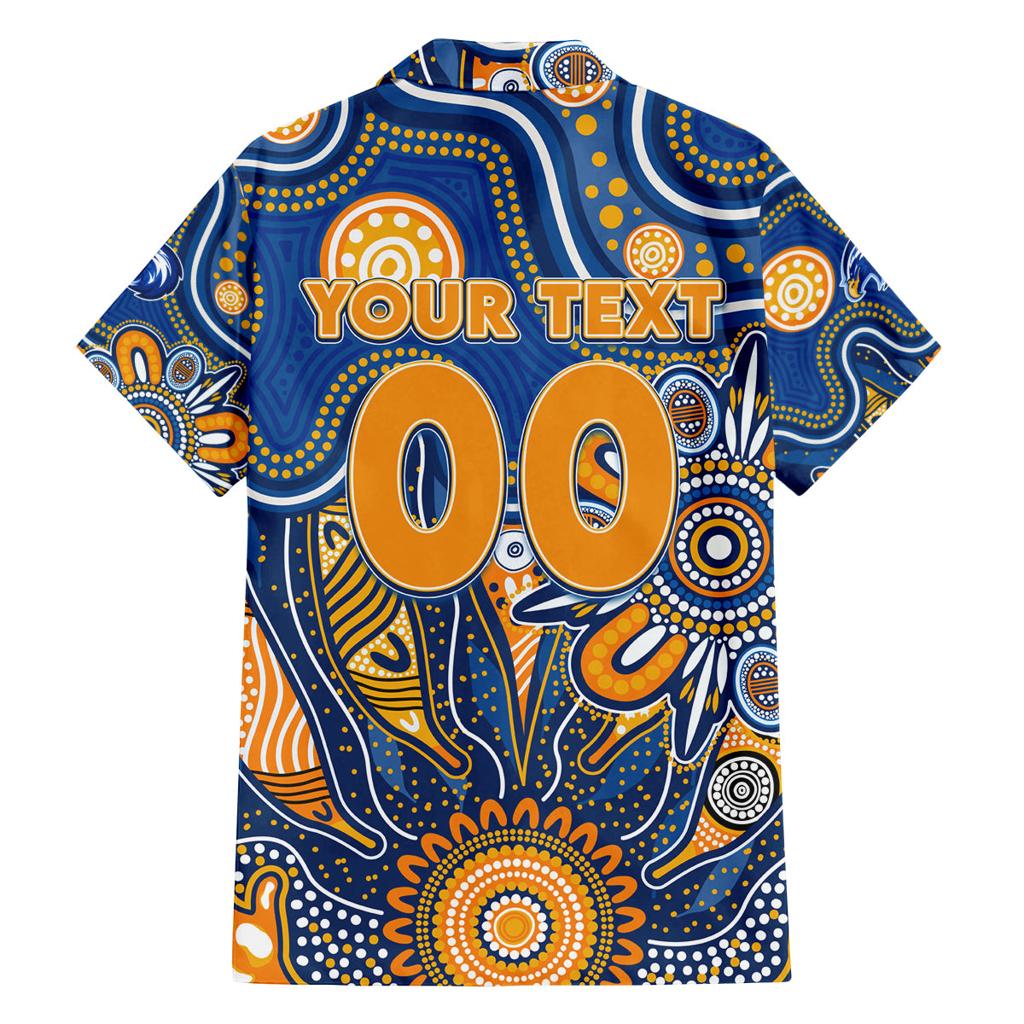 Personalised Eagles NAIDOC Week 2024 Family Matching Off The Shoulder Long Sleeve Dress and Hawaiian Shirt Aussie Aboriginal Art