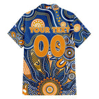 Personalised Eagles NAIDOC Week 2024 Family Matching Off Shoulder Maxi Dress and Hawaiian Shirt Aussie Aboriginal Art