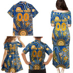 Personalised Eagles NAIDOC Week 2024 Family Matching Puletasi and Hawaiian Shirt Aussie Aboriginal Art
