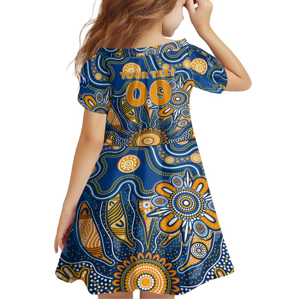 Personalised Eagles NAIDOC Week 2024 Family Matching Short Sleeve Bodycon Dress and Hawaiian Shirt Aussie Aboriginal Art