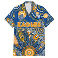 Personalised Eagles NAIDOC Week 2024 Family Matching Short Sleeve Bodycon Dress and Hawaiian Shirt Aussie Aboriginal Art