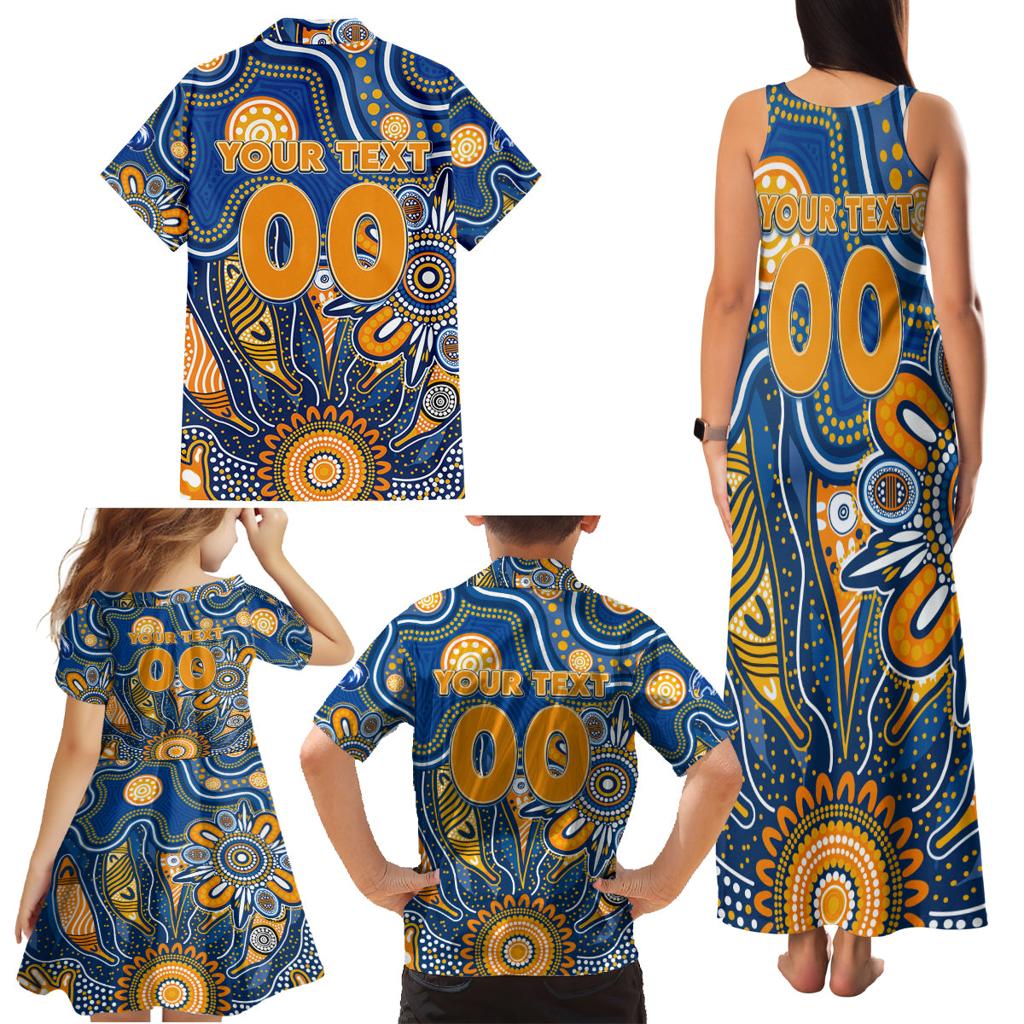 Personalised Eagles NAIDOC Week 2024 Family Matching Tank Maxi Dress and Hawaiian Shirt Aussie Aboriginal Art