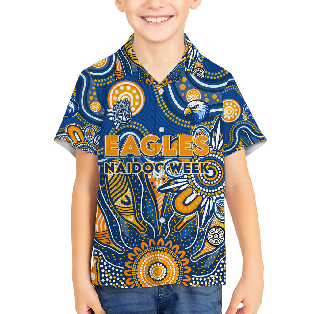 Personalised Eagles NAIDOC Week 2024 Hawaiian Shirt Aussie Aboriginal Art
