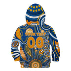 Personalised Eagles NAIDOC Week 2024 Kid Hoodie Aussie Aboriginal Art