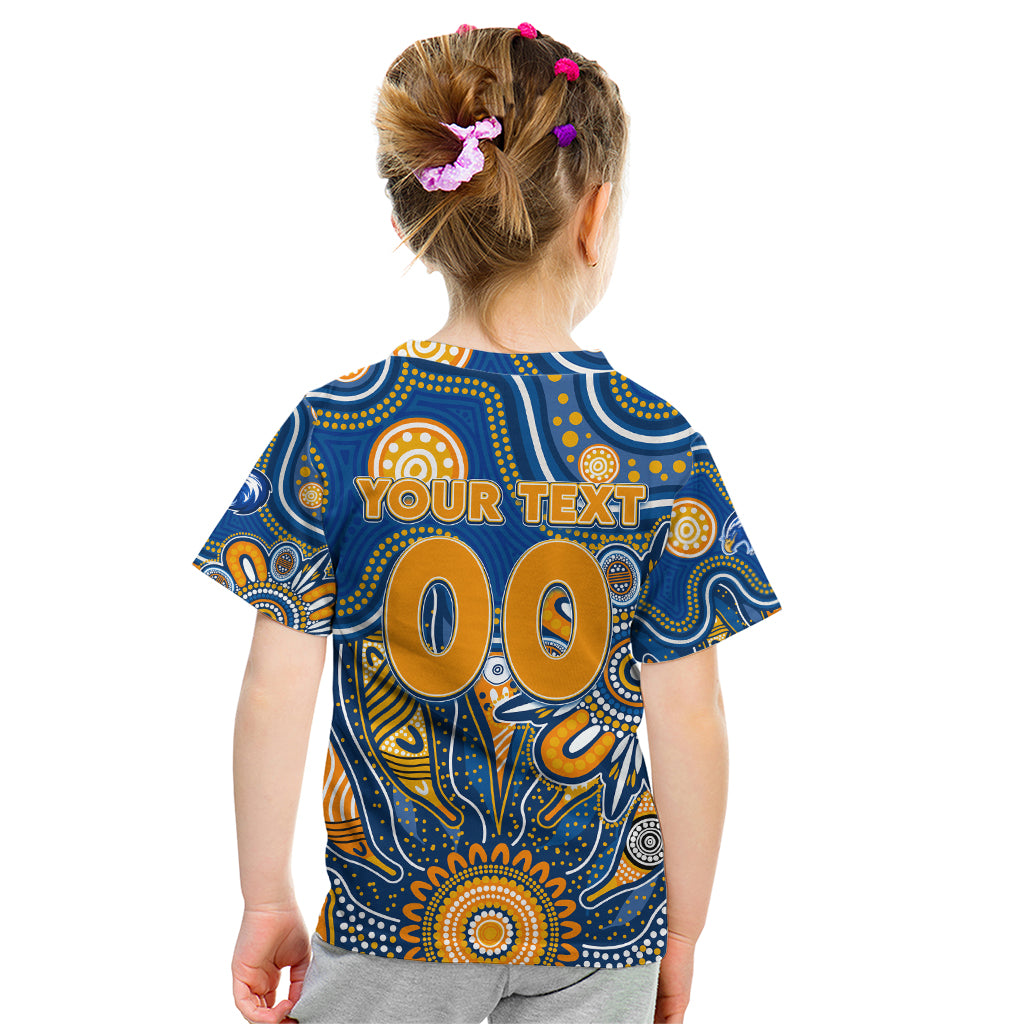 Personalised Eagles NAIDOC Week 2024 Kid T Shirt Aussie Aboriginal Art
