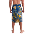 Personalised Eagles NAIDOC Week 2024 Lavalava Aussie Aboriginal Art