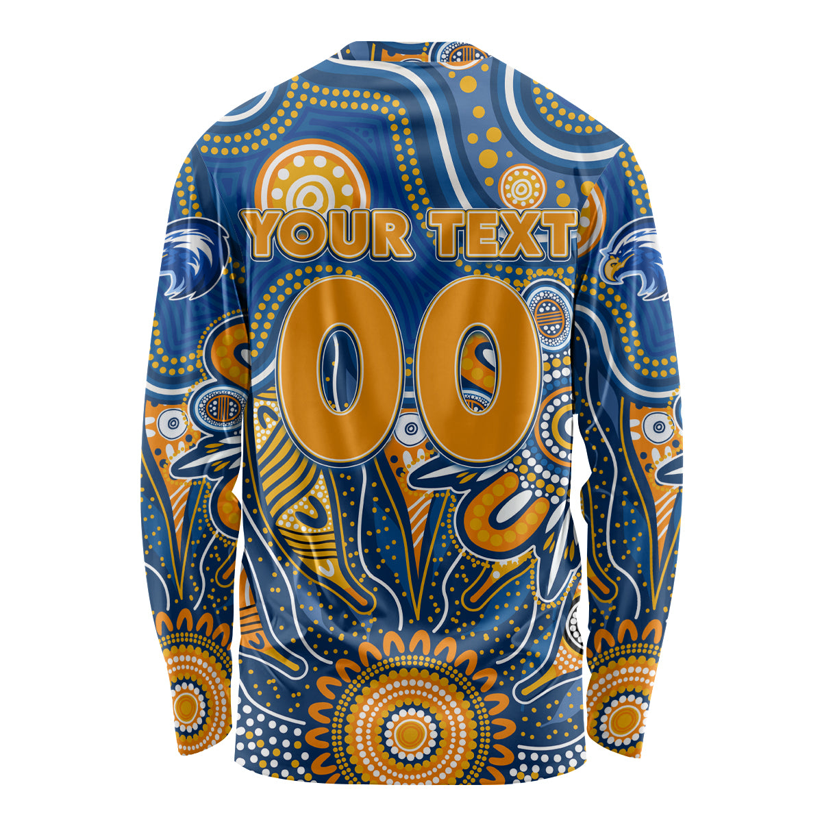 Personalised Eagles NAIDOC Week 2024 Long Sleeve Shirt Aussie Aboriginal Art