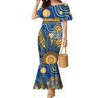 Personalised Eagles NAIDOC Week 2024 Mermaid Dress Aussie Aboriginal Art