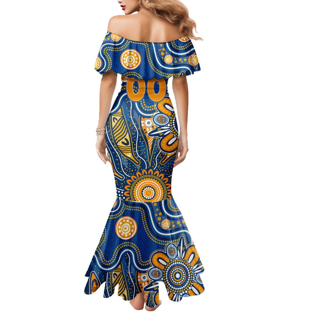 Personalised Eagles NAIDOC Week 2024 Mermaid Dress Aussie Aboriginal Art