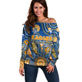 Personalised Eagles NAIDOC Week 2024 Off Shoulder Sweater Aussie Aboriginal Art