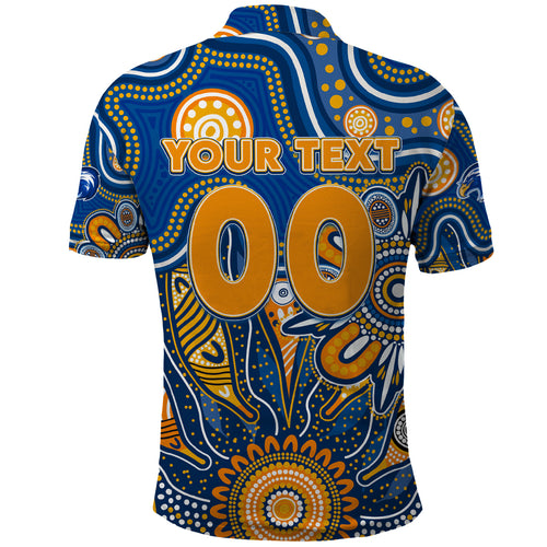 Personalised Eagles NAIDOC Week 2024 Polo Shirt Aussie Aboriginal Art