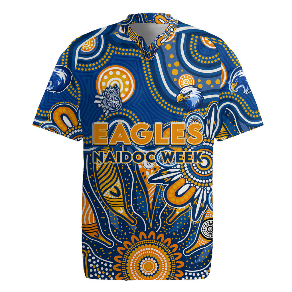 Personalised Eagles NAIDOC Week 2024 Rugby Jersey Aussie Aboriginal Art