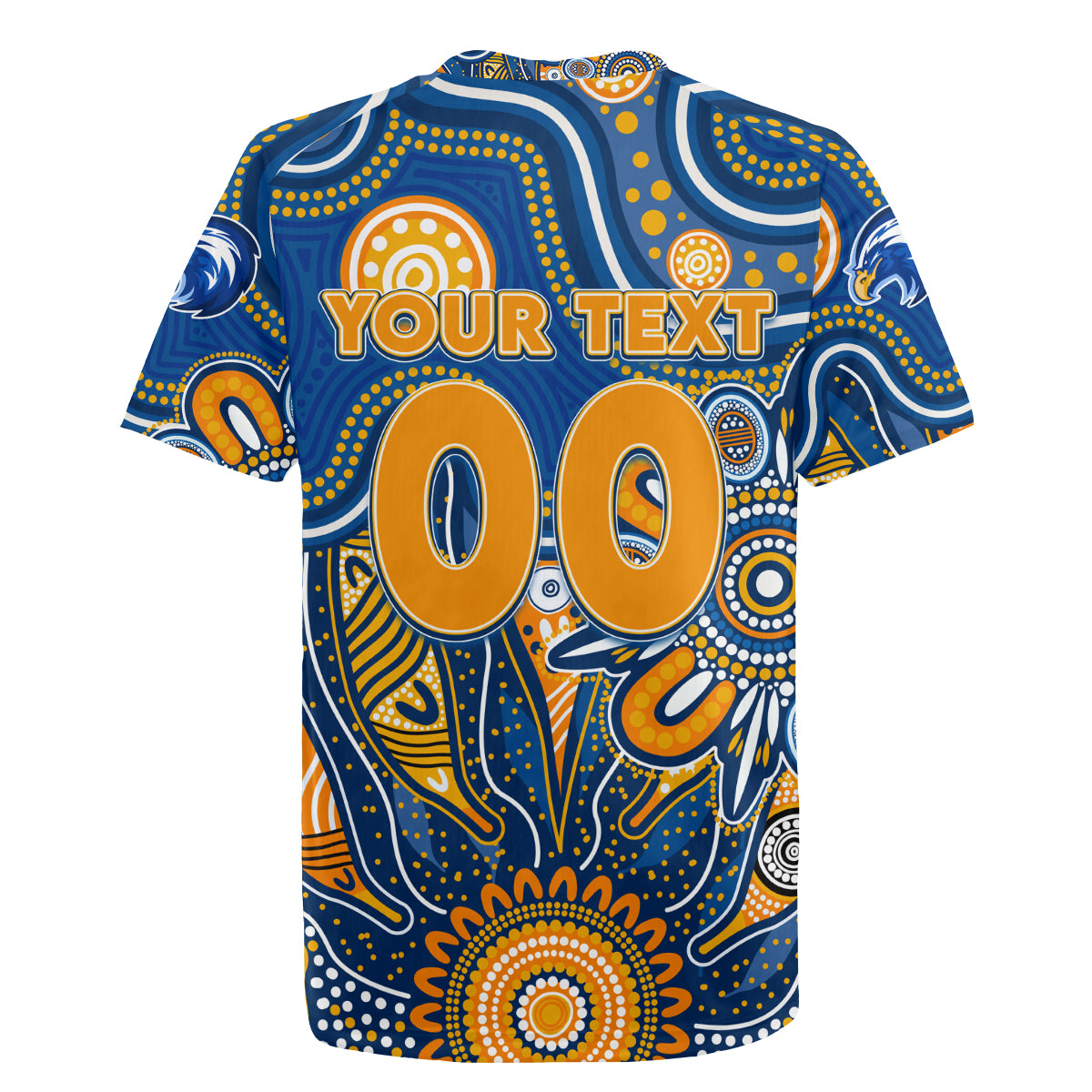 Personalised Eagles NAIDOC Week 2024 Rugby Jersey Aussie Aboriginal Art