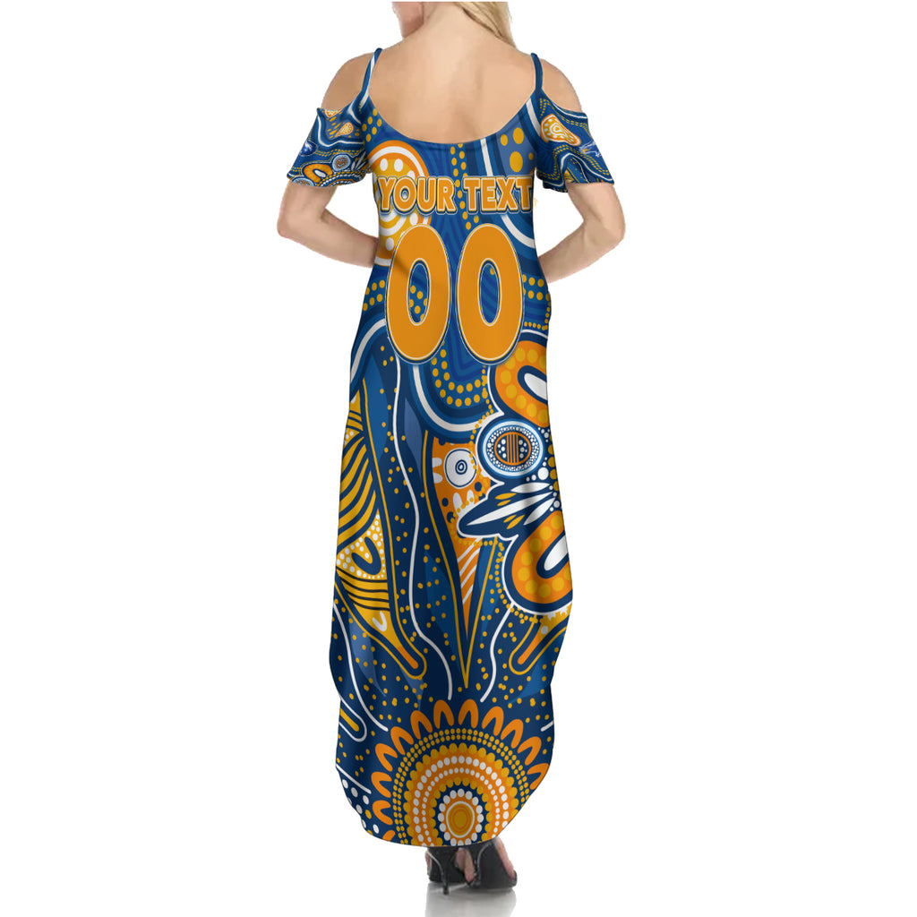 Personalised Eagles NAIDOC Week 2024 Summer Maxi Dress Aussie Aboriginal Art