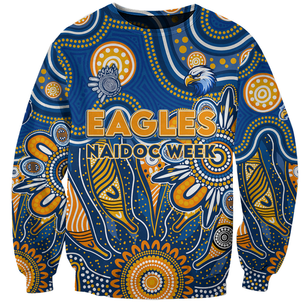 Personalised Eagles NAIDOC Week 2024 Sweatshirt Aussie Aboriginal Art