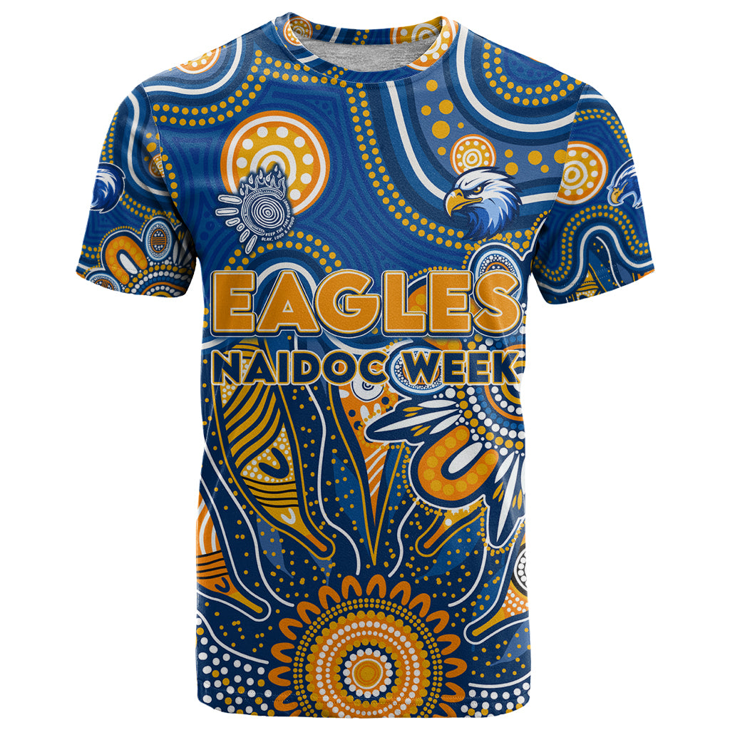 Personalised Eagles NAIDOC Week 2024 T Shirt Aussie Aboriginal Art