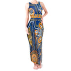 Personalised Eagles NAIDOC Week 2024 Tank Maxi Dress Aussie Aboriginal Art
