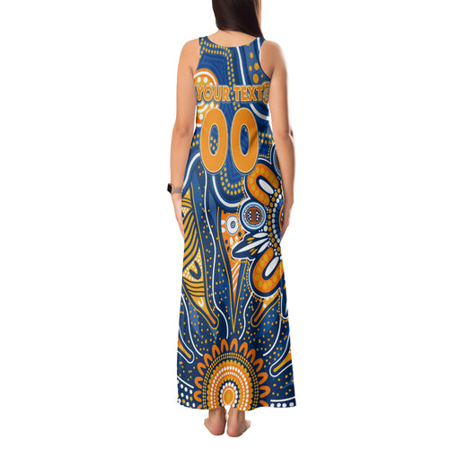 Personalised Eagles NAIDOC Week 2024 Tank Maxi Dress Aussie Aboriginal Art