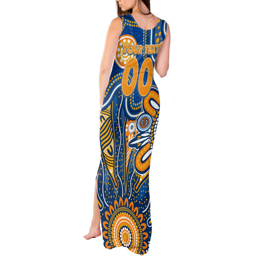 Personalised Eagles NAIDOC Week 2024 Tank Maxi Dress Aussie Aboriginal Art