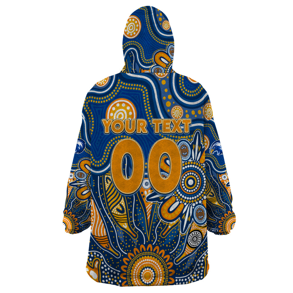 Personalised Eagles NAIDOC Week 2024 Wearable Blanket Hoodie Aussie Aboriginal Art