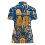 Personalised Eagles NAIDOC Week 2024 Women Polo Shirt Aussie Aboriginal Art