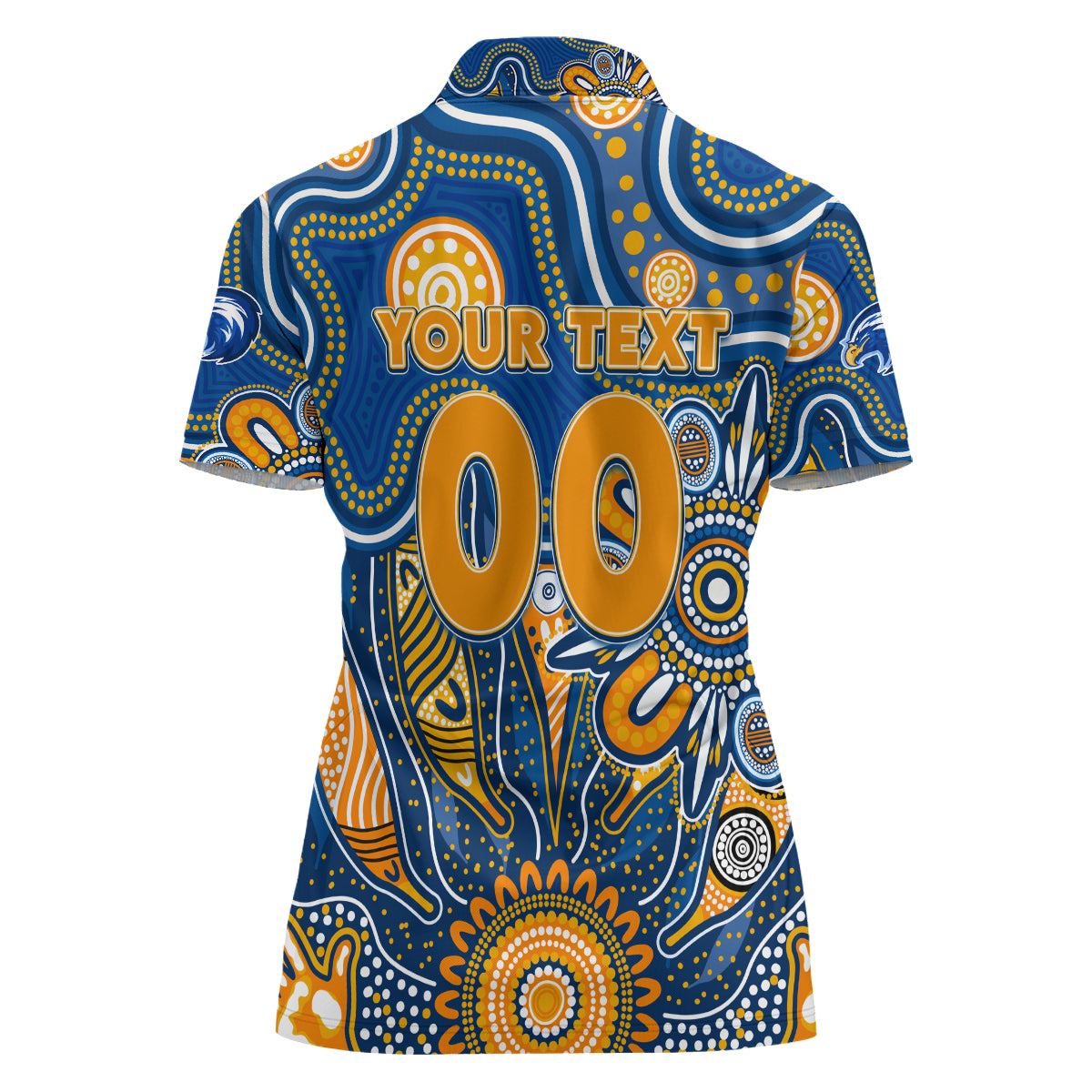 Personalised Eagles NAIDOC Week 2024 Women Polo Shirt Aussie Aboriginal Art