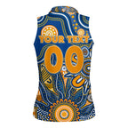 Personalised Eagles NAIDOC Week 2024 Women Sleeveless Polo Shirt Aussie Aboriginal Art