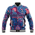 Personalised Bulldogs NAIDOC Week 2024 Baseball Jacket Aussie Aboriginal Art
