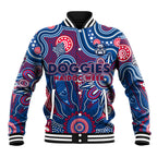 Personalised Bulldogs NAIDOC Week 2024 Baseball Jacket Aussie Aboriginal Art