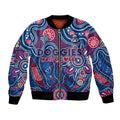 Personalised Bulldogs NAIDOC Week 2024 Bomber Jacket Aussie Aboriginal Art