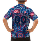 Personalised Bulldogs NAIDOC Week 2024 Family Matching Mermaid Dress and Hawaiian Shirt Aussie Aboriginal Art