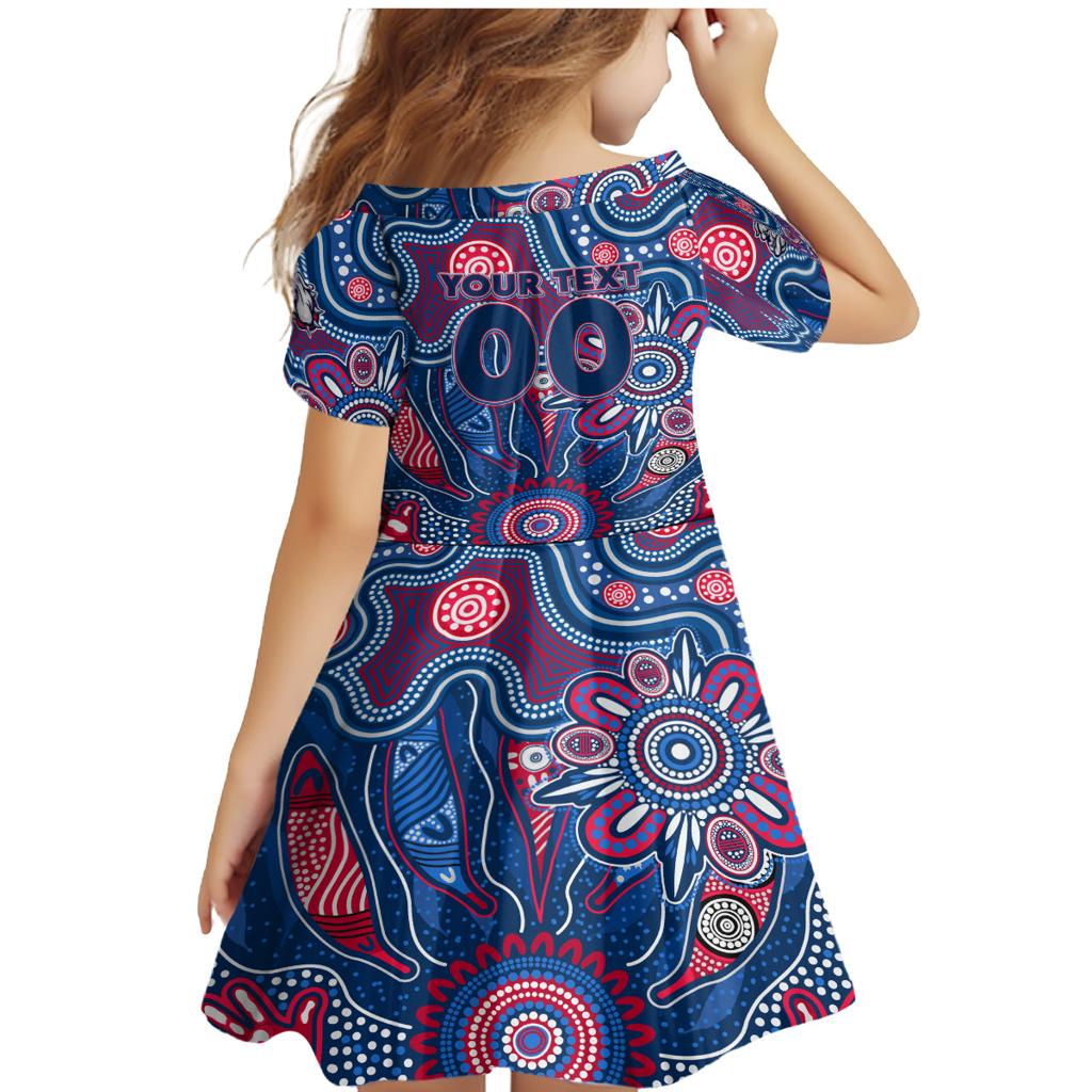 Personalised Bulldogs NAIDOC Week 2024 Family Matching Mermaid Dress and Hawaiian Shirt Aussie Aboriginal Art
