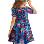 Personalised Bulldogs NAIDOC Week 2024 Family Matching Mermaid Dress and Hawaiian Shirt Aussie Aboriginal Art