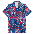 Personalised Bulldogs NAIDOC Week 2024 Family Matching Mermaid Dress and Hawaiian Shirt Aussie Aboriginal Art