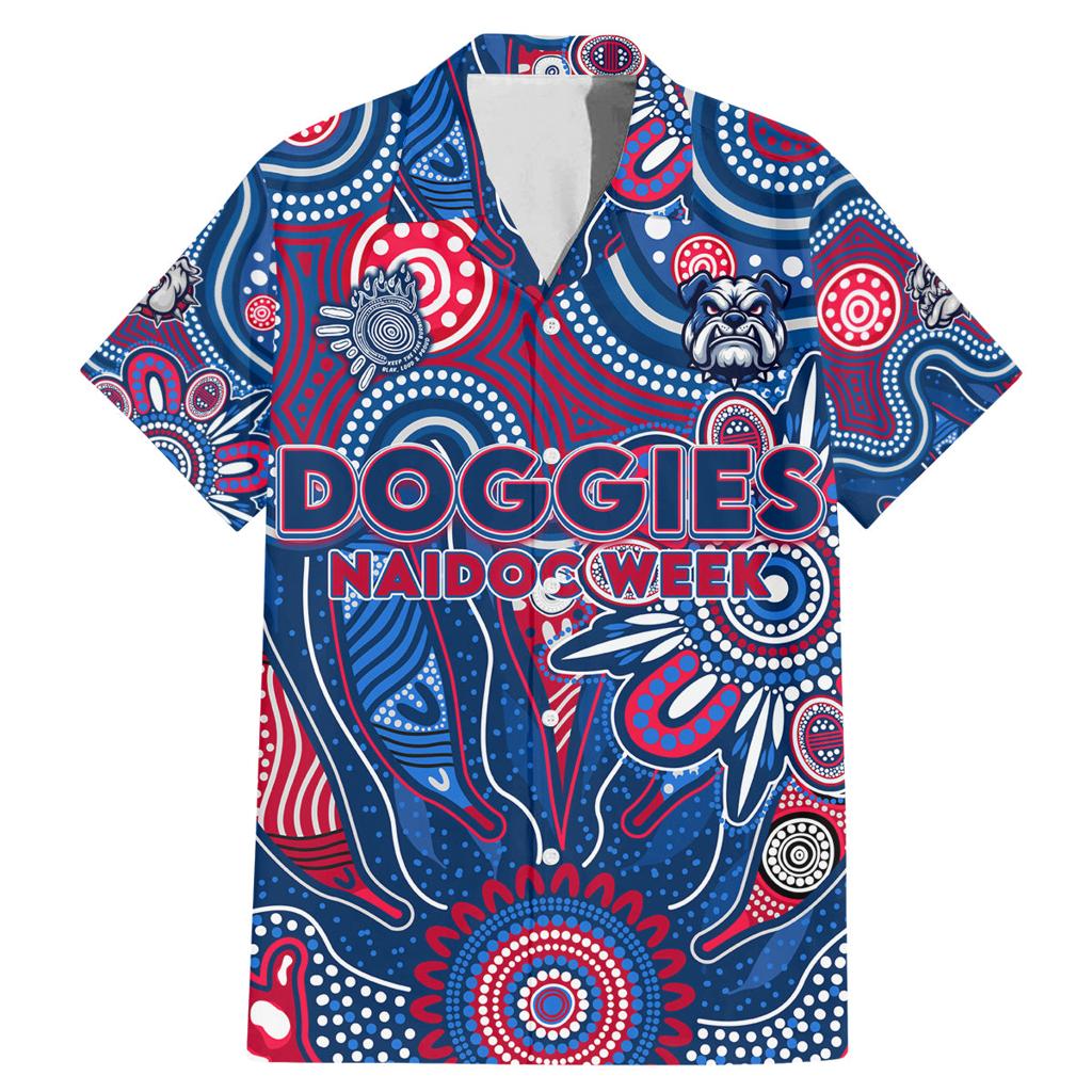 Personalised Bulldogs NAIDOC Week 2024 Family Matching Mermaid Dress and Hawaiian Shirt Aussie Aboriginal Art