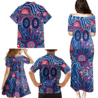 Personalised Bulldogs NAIDOC Week 2024 Family Matching Puletasi and Hawaiian Shirt Aussie Aboriginal Art