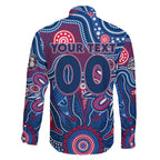 Personalised Bulldogs NAIDOC Week 2024 Family Matching Puletasi and Hawaiian Shirt Aussie Aboriginal Art