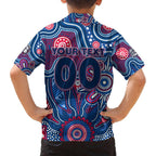 Personalised Bulldogs NAIDOC Week 2024 Family Matching Summer Maxi Dress and Hawaiian Shirt Aussie Aboriginal Art