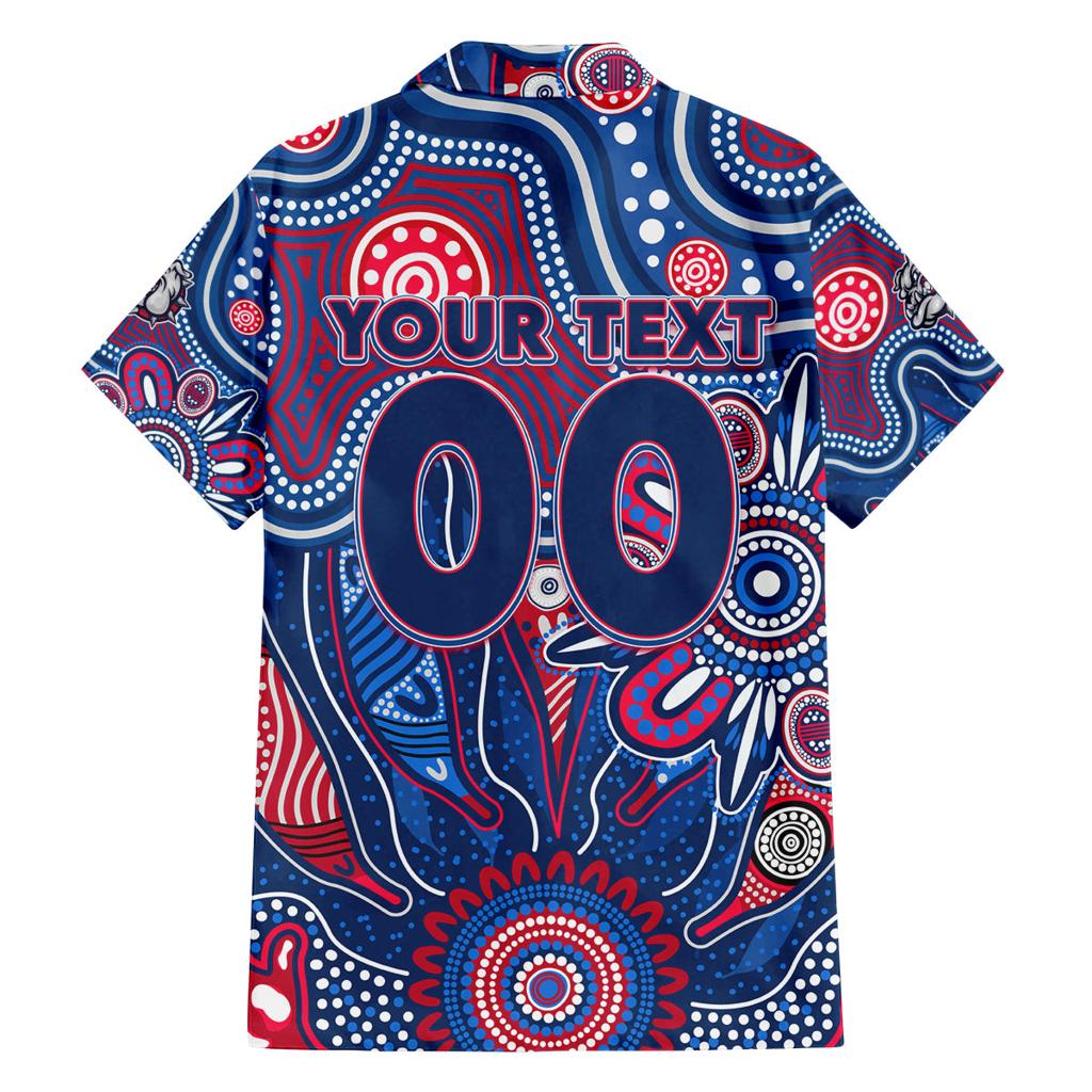 Personalised Bulldogs NAIDOC Week 2024 Family Matching Summer Maxi Dress and Hawaiian Shirt Aussie Aboriginal Art